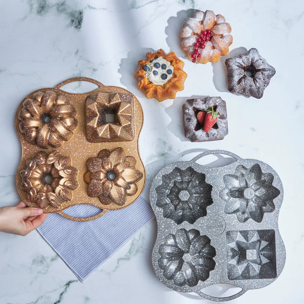 CAKE PRO 4-PIECE SILVER and GOLD