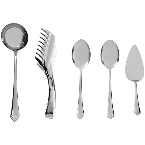 Classic Stainless Steel Serving Set – 5 Pieces