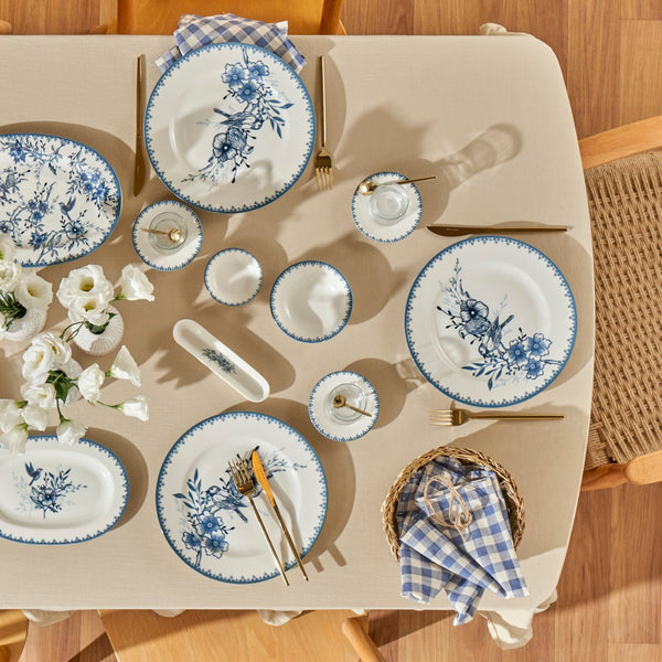 Maryam Kira Blue Blanc Breakfast Set 26 Pcs – 6 Person Set
