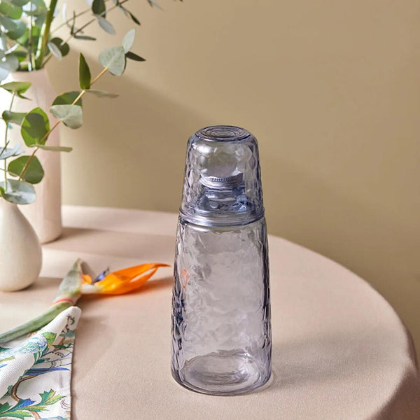 Glass Bottle with Cup