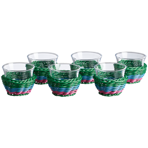 Vibrant Arabic Coffee Cup Set – 6 Pieces