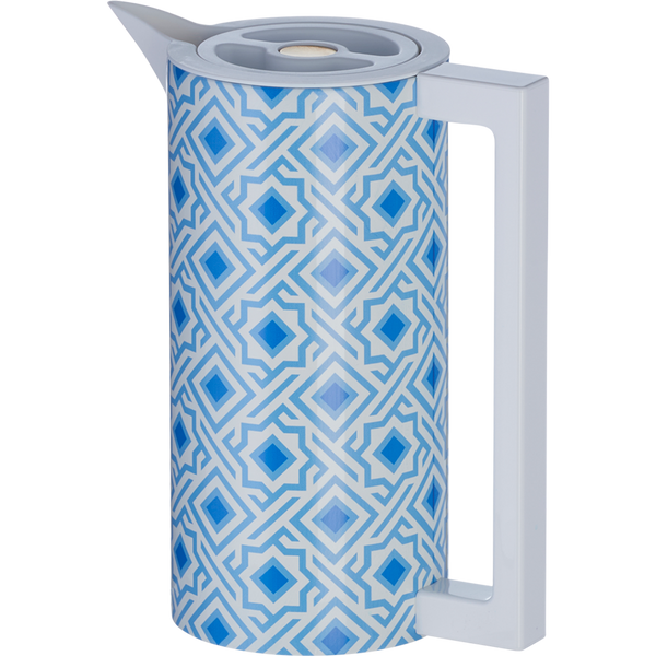 Blue & White Arabic Coffee Dallah – 1 Liter