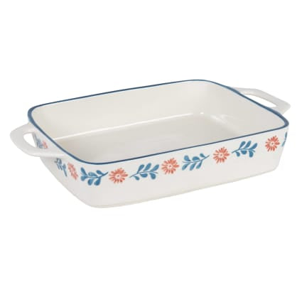 Flory Rectangular Oven Dish – 21×35×7 cm