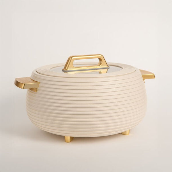 Round Stainless Steel Food Warmer – 4L Capacity