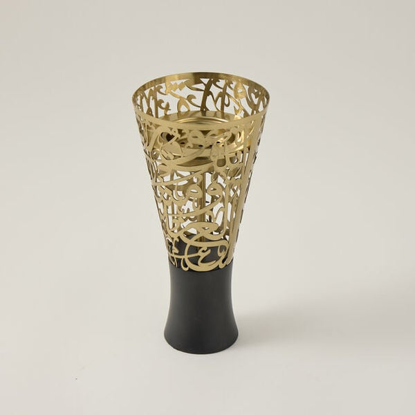 Arabic Oud Burner Set – 3 Pieces (Metal & Wood Design)