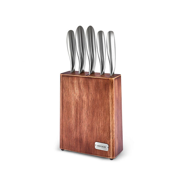 Knife Set with Wood Stand 6 pcs