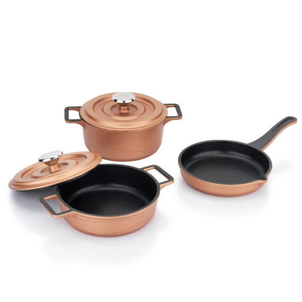 Granite Mini Pot Set – 3-Piece Non-Stick Cookware Set (14 cm)