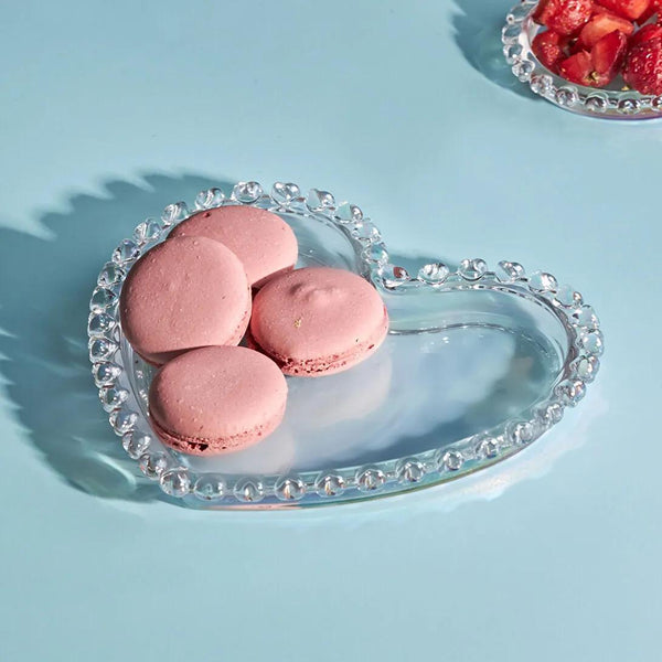 Rainbow Heart Serving Plates Set 6 pcs 18 cm