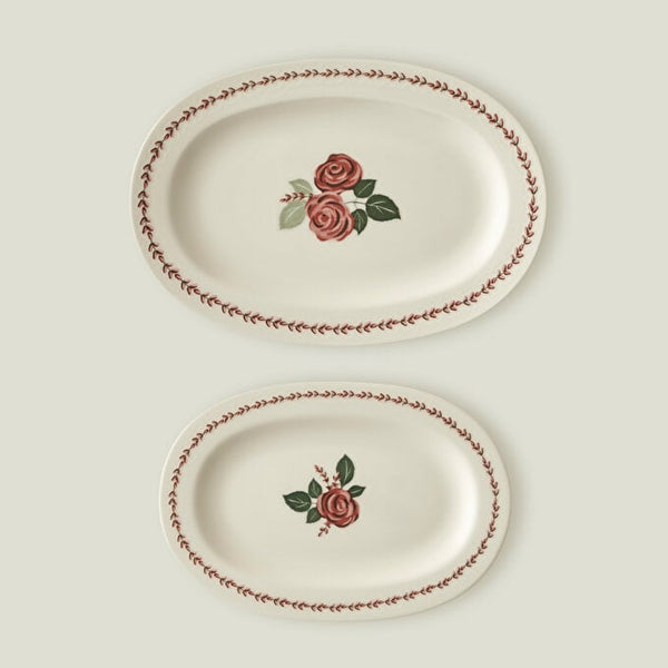 Maryam Kira Rose Serving Plate – Medium 25x17 & Large 30x21