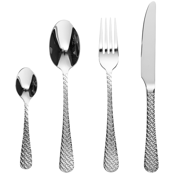 24-Piece Stainless Steel Cutlery Set for 6 Persons