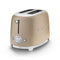 Smeg 2-Slice Toaster – Matte Gold