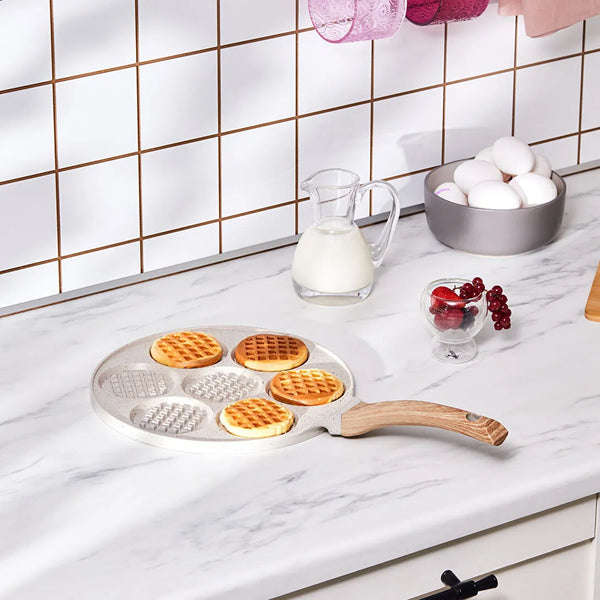 Granite Waffle Pan 26 cm – Non-Stick Waffle Maker for Perfect Homemade Treats