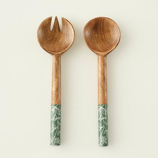 2-Piece Wooden Salad Serving Spoon Set